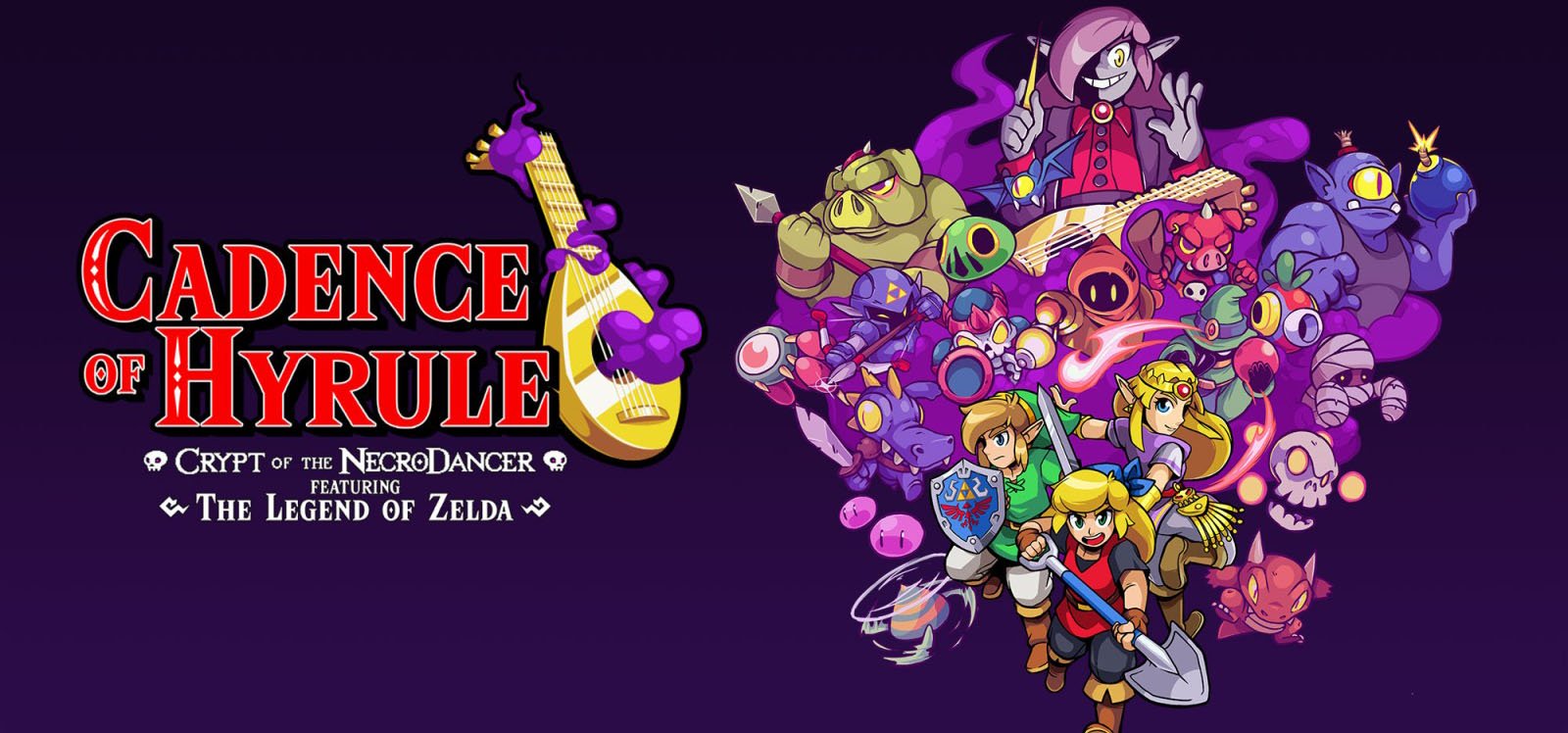 Cadence of Hyrule: Crypt of the NecroDancer Featuring The Legend of Zelda Nintendo Switch cover