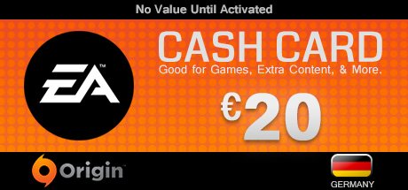 EA Origin €20 Cash Card DE cover