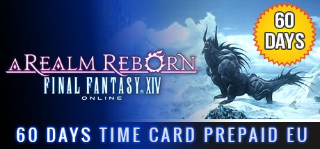 Final Fantasy XIV: A Realm Reborn 60 days Time Card Prepaid EU cover