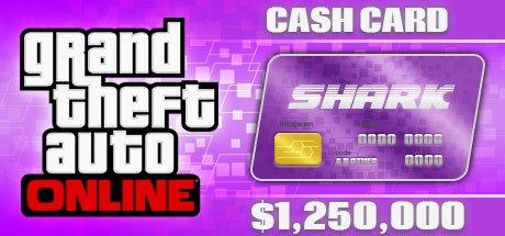 Grand Theft Auto Online: Great White Shark Cash Card - 1,250,000$ DLC ROCKSTAR cover