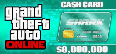 Grand Theft Auto Online: Megalodon Shark Cash Card - 8,000,000$ DLC ROCKSTAR cover
