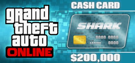 Grand Theft Auto Online: Tiger Shark Cash Card - 200.000$ DLC ROCKSTAR cover
