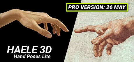 HAELE 3D - Hand Poses Lite - Drawing References cover