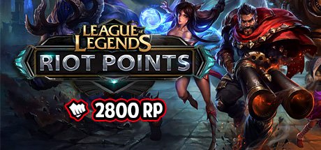 League of Legends Riot Points 2800 RP cover