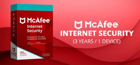 McAfee Internet Security (3 YEARS / 1 DEVICE) cover