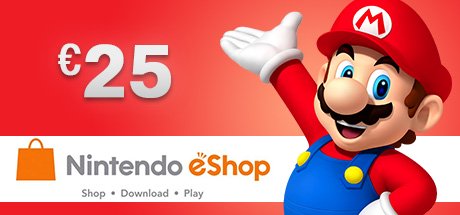 NINTENDO ESHOP CARD 25 EURO cover