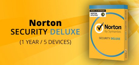 Norton Security Deluxe 5 Devices 1 Year Symantec cover