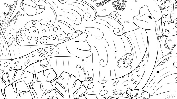 100 Dino Cats gameplay screenshot
