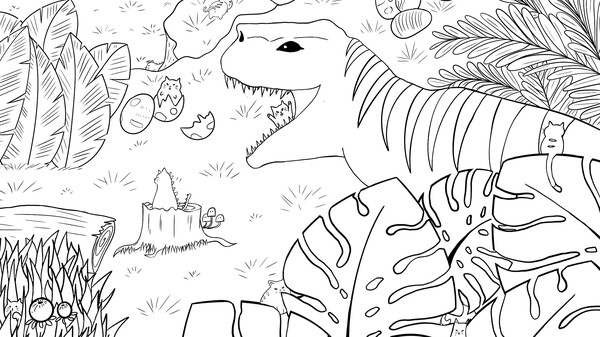 100 Dino Cats gameplay screenshot