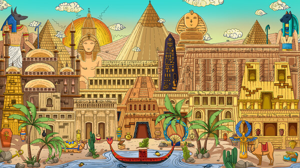 100 Egypt Cats gameplay screenshot
