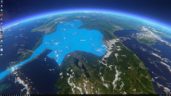 3D Earth Time Lapse PC Live Wallpaper gameplay screenshot