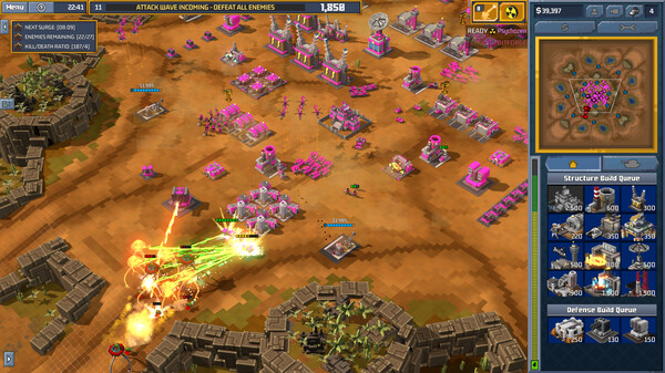 9-Bit Armies: A Bit Too Far gameplay screenshot