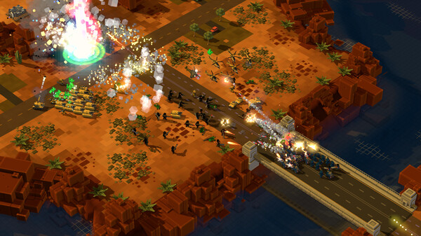 9-Bit Armies: A Bit Too Far gameplay screenshot
