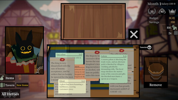 A guard walks into a tavern gameplay screenshot