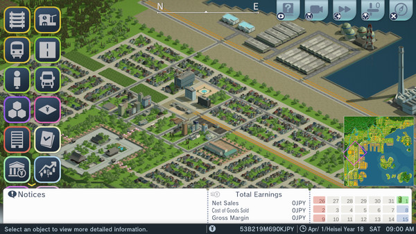 A-Train: All Aboard! Tourism gameplay screenshot