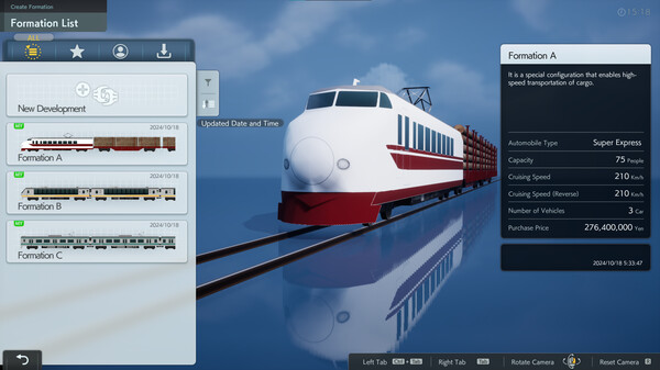A-Train9 TRAIN CONSTRUCTION gameplay screenshot