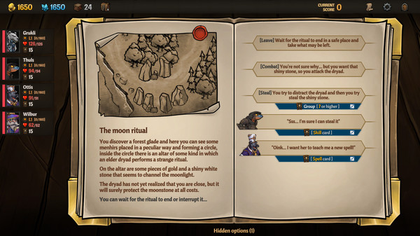 Across the Obelisk gameplay screenshot