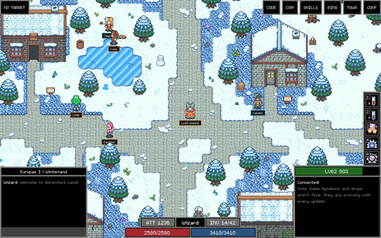 Adventure Land - The Code MMORPG gameplay screenshot