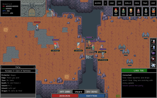 Adventure Land - The Code MMORPG gameplay screenshot