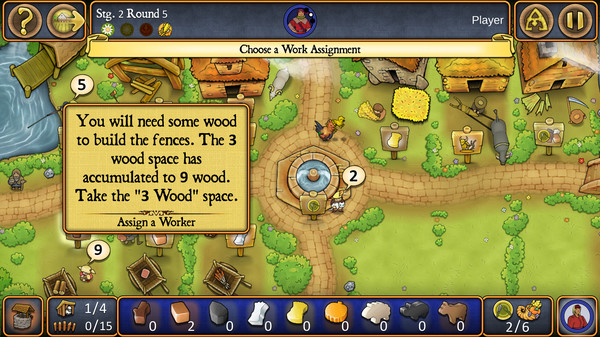 Agricola Revised Edition gameplay screenshot