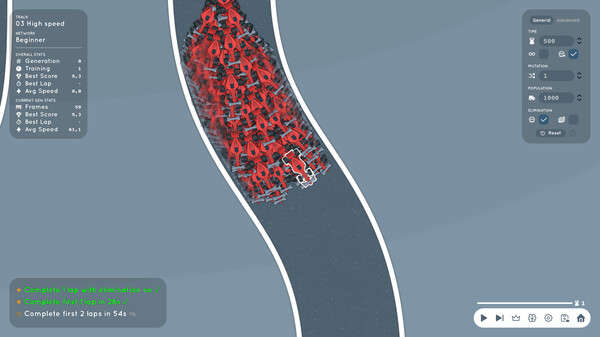 AI Learns To Drive gameplay screenshot