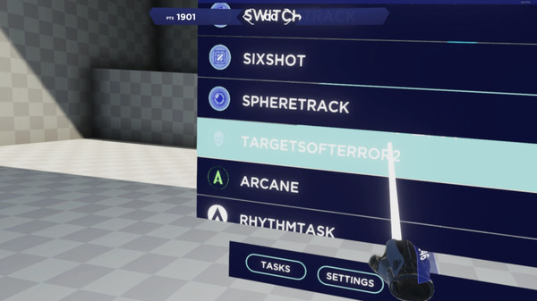 Aimlabs VR gameplay screenshot