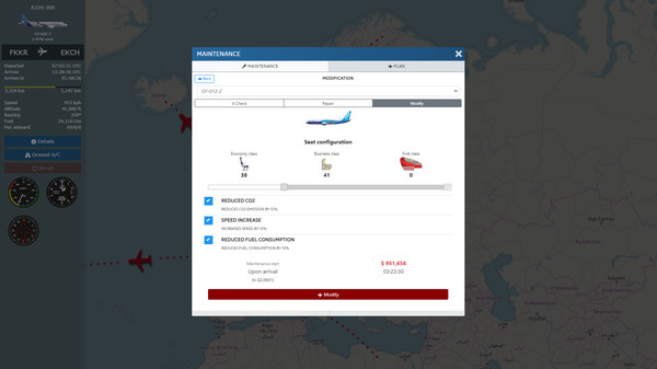 Airline Manager gameplay screenshot