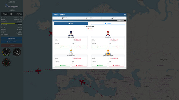 Airline Manager gameplay screenshot