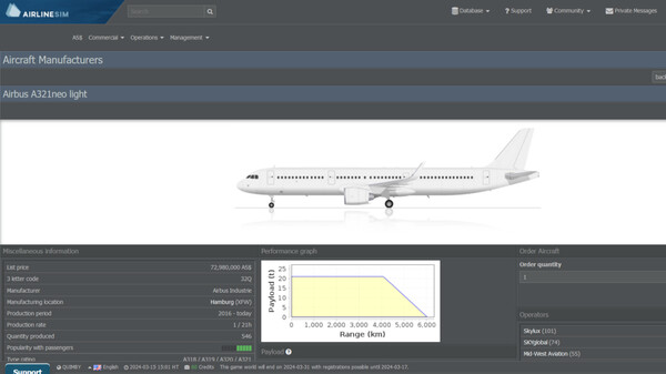 AirlineSim gameplay screenshot