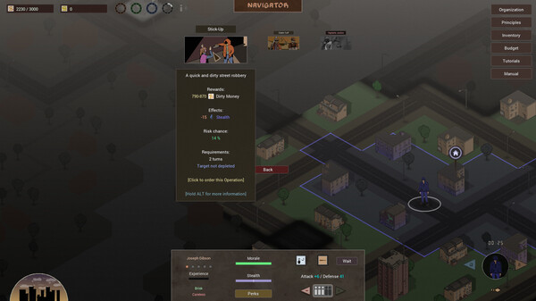 ALL IN THE GAME: Crime Strategy gameplay screenshot