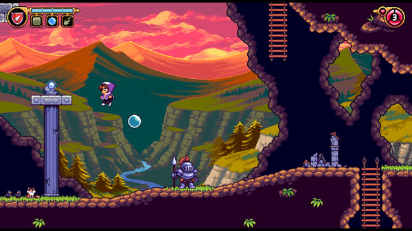Alwa's Legacy gameplay screenshot