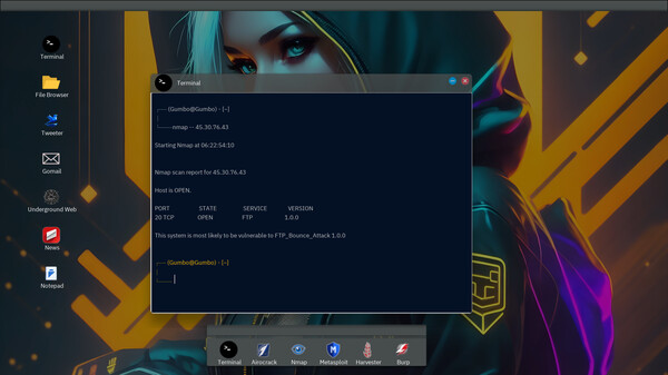 Anonymous Hacker Simulator gameplay screenshot