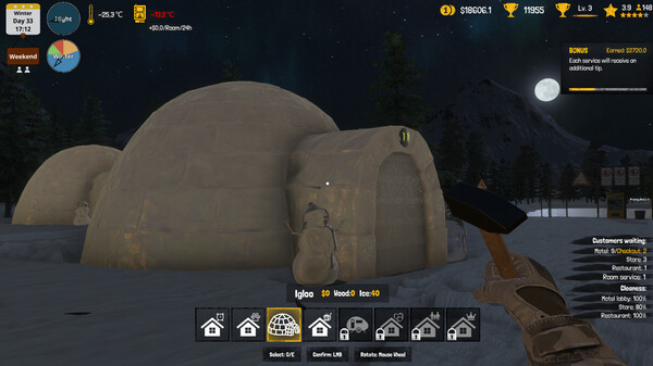 Arctic Motel Simulator gameplay screenshot