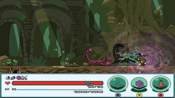 Artifact Adventure Gaiden DX gameplay screenshot