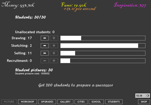 Artist Idle gameplay screenshot