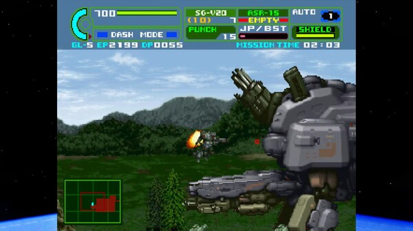Assault Suit Leynos 2 Saturn Tribute gameplay screenshot