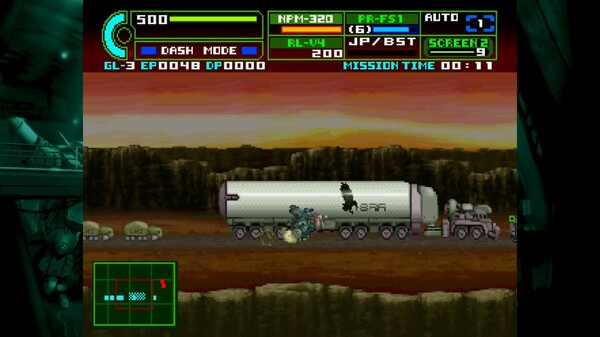 Assault Suit Leynos 2 Saturn Tribute gameplay screenshot