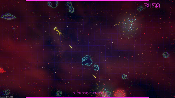 Asteroids: Recharged gameplay screenshot