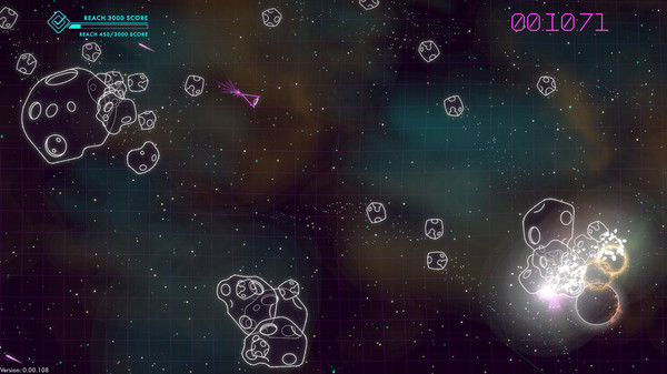 Asteroids: Recharged gameplay screenshot
