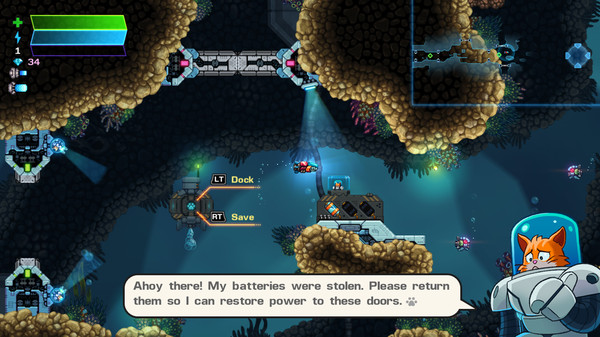 ASTRO AQUA KITTY gameplay screenshot