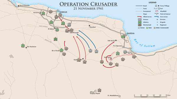 Attack at Dawn: North Africa gameplay screenshot