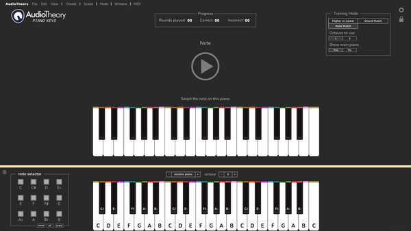 AudioTheory Piano Keys gameplay screenshot