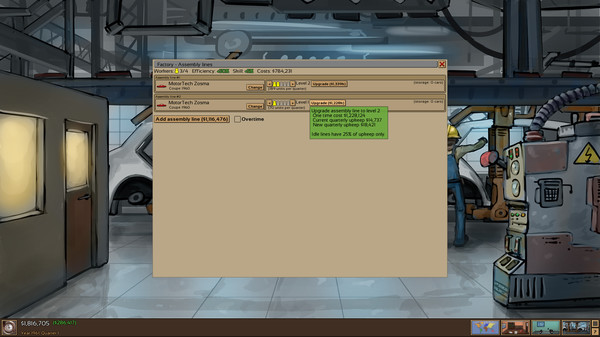 Automobile Tycoon gameplay screenshot