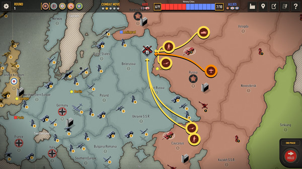 Axis & Allies 1942 Online gameplay screenshot