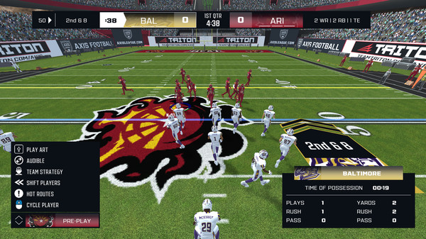 Axis Football 2021 gameplay screenshot