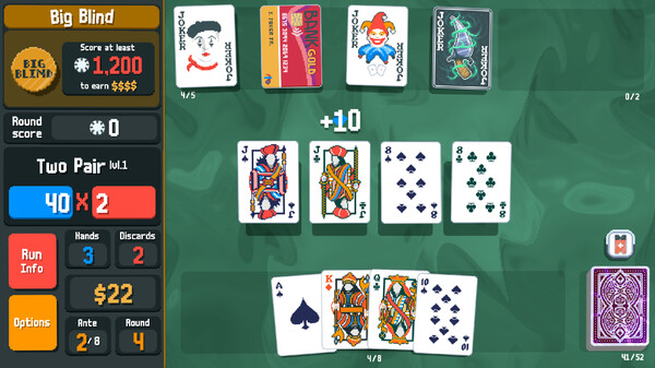 Balatro gameplay screenshot