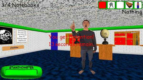 Baldi's Basics Plus gameplay screenshot