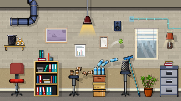 Ball at Work: The Ultimate Speedrun Platformer! gameplay screenshot