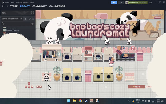 Bao Bao's Cozy Laundromat gameplay screenshot