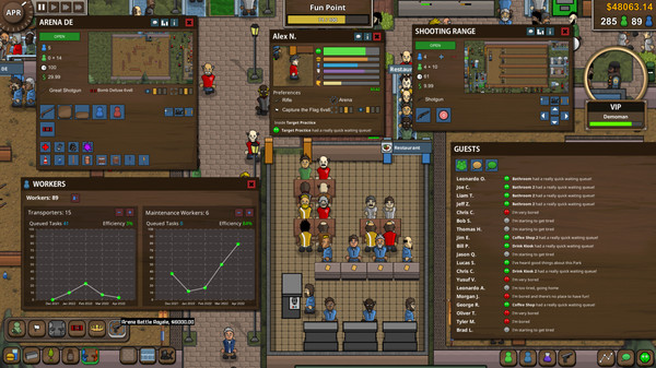 Battle Royale Tycoon gameplay screenshot